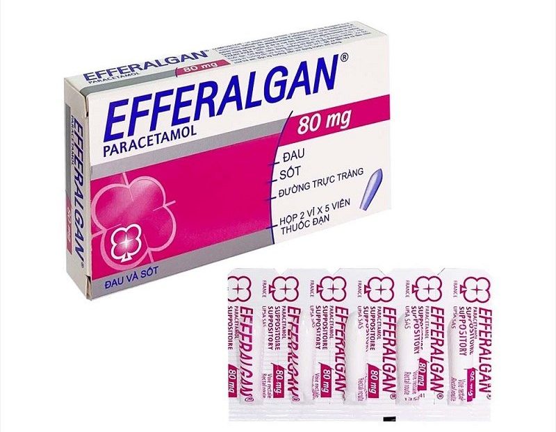 Efferalgan 80mg dùng cho trẻ em từ 1 - 4 tuổi