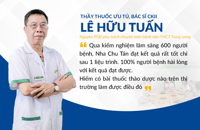 Thầy thuốc, bác sĩ Lê Hữu Tuấn đánh giá bài thuốc