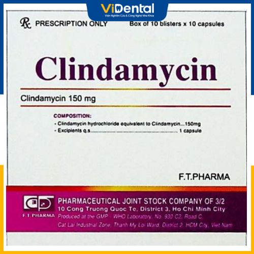 Clindamycin là loại thuốc kháng sinh điều trị áp xe răng